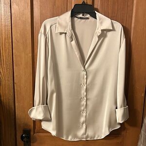 Zara Satin-Feel Blouse